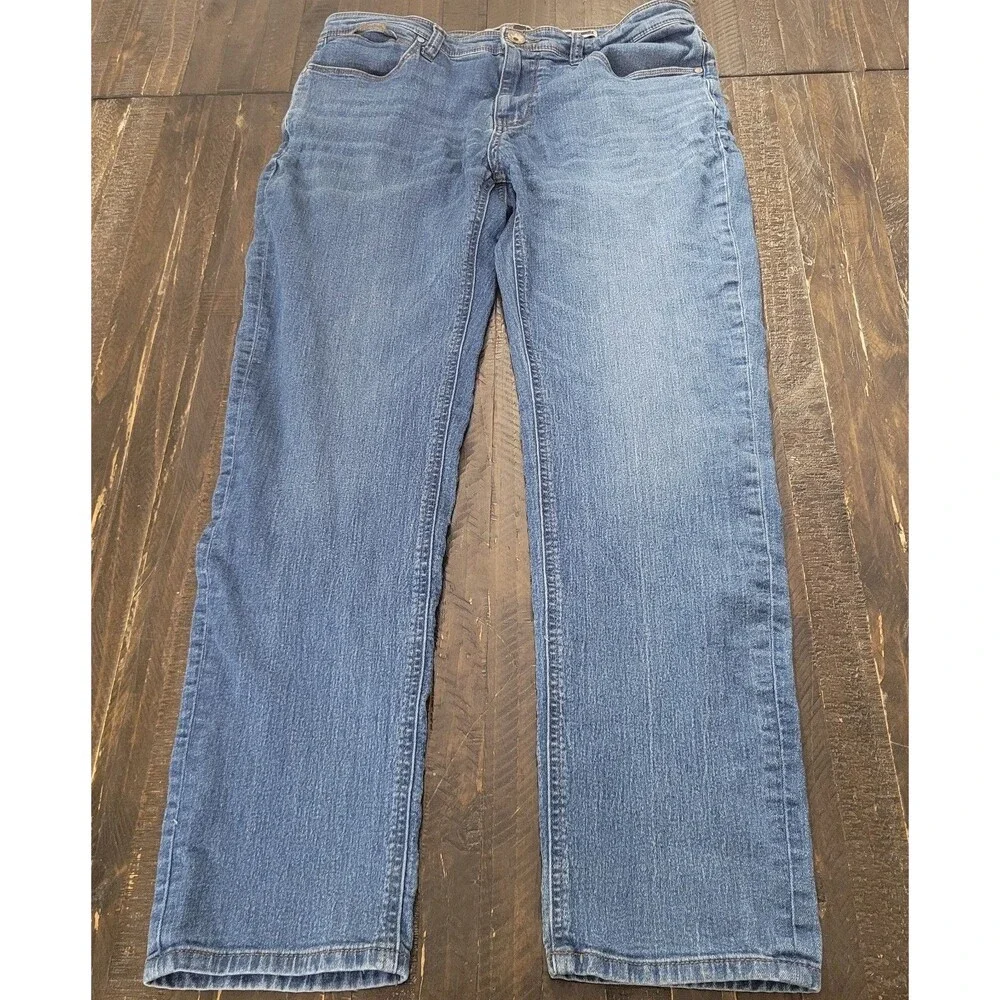 Fat Face Men's Slim Straight Denim Jeans 32x29 Classic Blue Wash